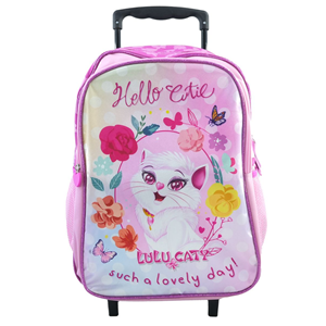 ست 12 در 1 کوله پشتی چرخدار 40 سانتی Lulu Caty مدل Rainbow Max - Backpack - Trolly Bag - Promotion Items 12 in 1 - Lulu Caty _کیف مدرسه